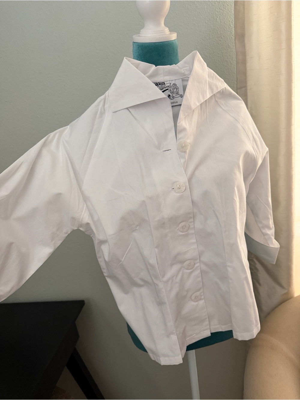 Vivien of Holloway white raglan blouse sz UK 12 / US M - Picture 4 of 4